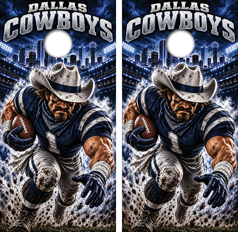 Dallas Cowboys Football Inspired Cornhole Design