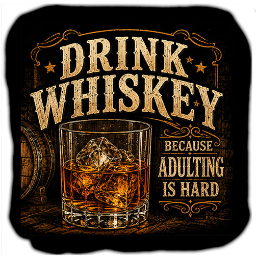 Drink Whiskey Adulting is Hard Cornhole Bags Set of 4