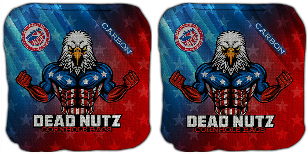 ACO Approved Dead Nutz CARBON Professional Carpet Cornhole Bags Set of 4