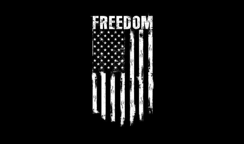 Freedom Flag Hood Wrap Vinyl Graphic Decal Sticker Wrap Car or Truck