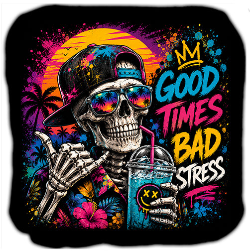 Good Times Bad Stress Cornhole Bags Set of 4