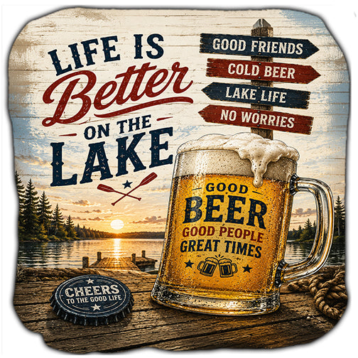 Life is Better On The Lake Cornhole Bags Set of 4