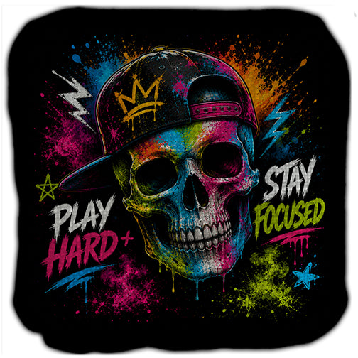 Play Hard Stay Focused Cornhole Bags Set of 4