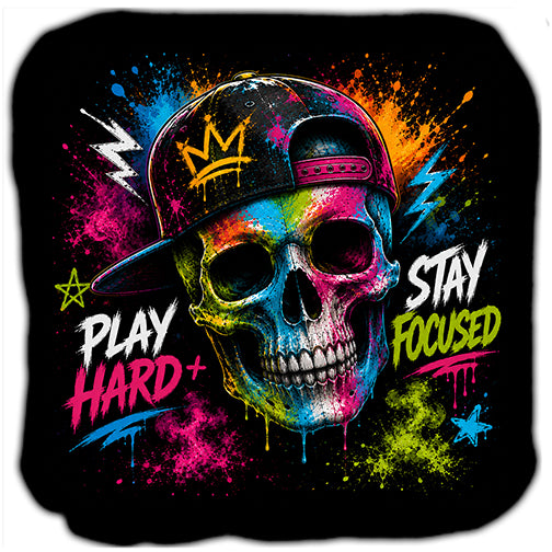 Play Hard Stay Focused Cornhole Bags Set of 4