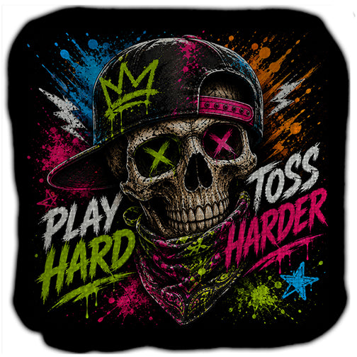Play Hard Toss Harder Cornhole Bags Set of 4