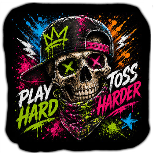 Play Hard Toss Harder Cornhole Bags Set of 4