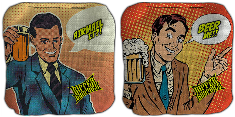 Ripper Graphics "Cartoon" Cornhole Bags Set of 8