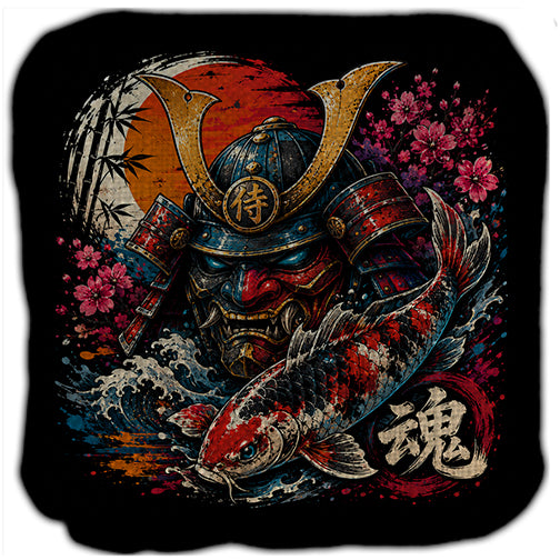 Samurai and Koi Fish Cornhole Bags Set of 4