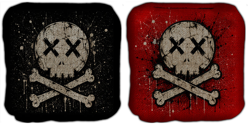 All Skulls Splatter Cornhole Bags Set of 8