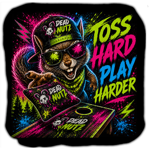 Dead Nutz Toss Hard Play Harder Cornhole Bags Set of 4