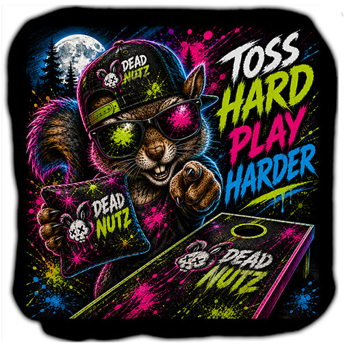 Dead Nutz Toss Hard Play Harder Cornhole Bags Set of 4