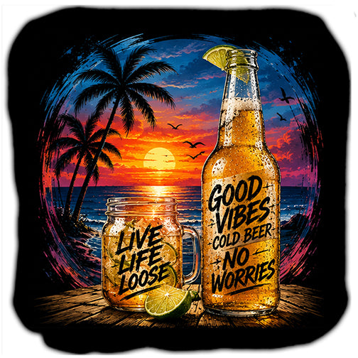 Good Vibes No Worries Cornhole Bags Set of 4
