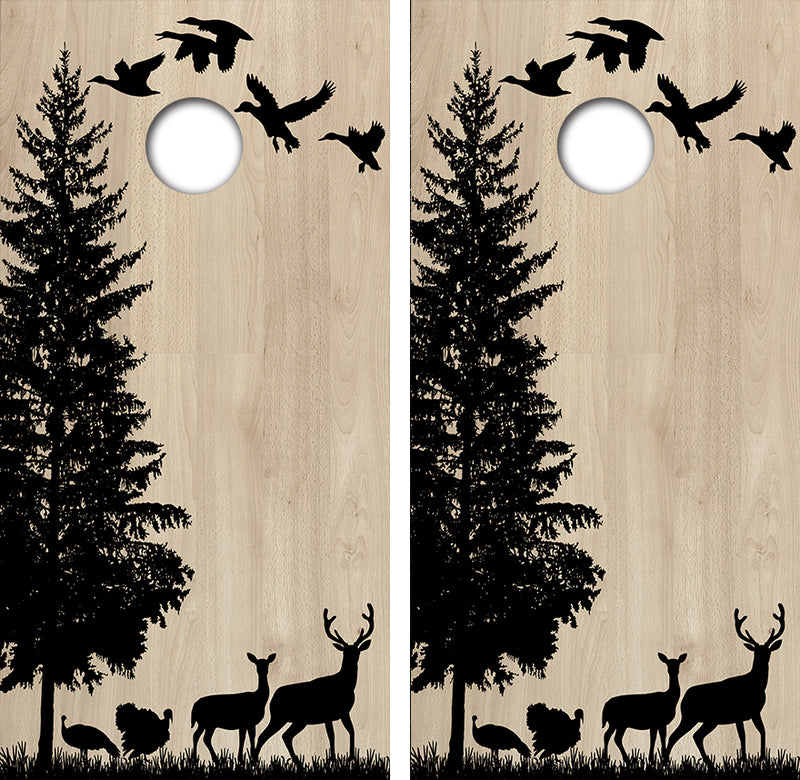 Wildlife Hunting Cornhole Design