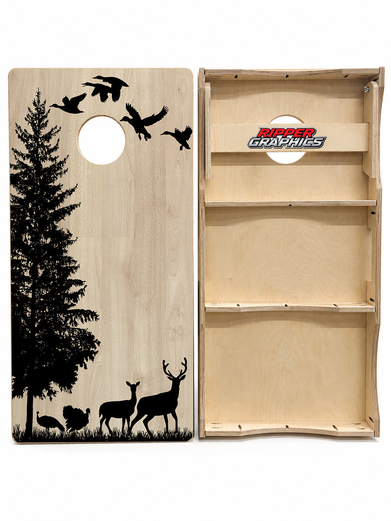 Wildlife Hunting Cornhole Design