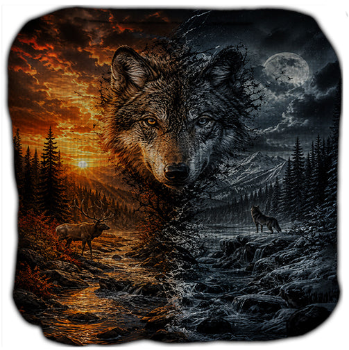 Wolf Vs Elk Cornhole Bags Set of 4