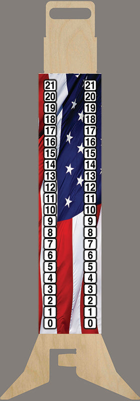 American Flag Score Keeper Cornhole Design