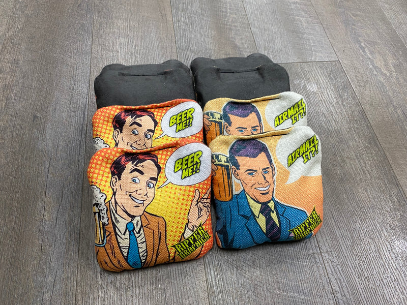 Ripper Graphics "Cartoon" Cornhole Bags Set of 8