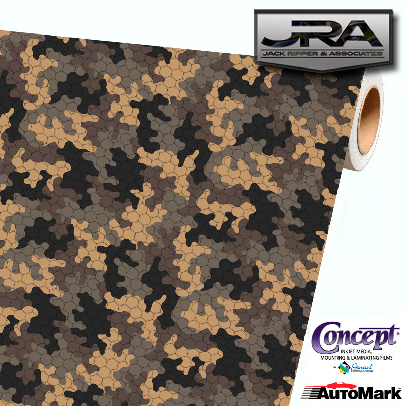 BROWN TAN Digital Camouflage Vinyl Car Wrap Camo Film Decal Sheet Roll
