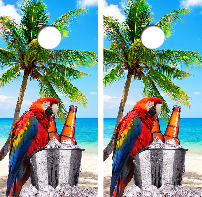 On The Beach Cornhole Design