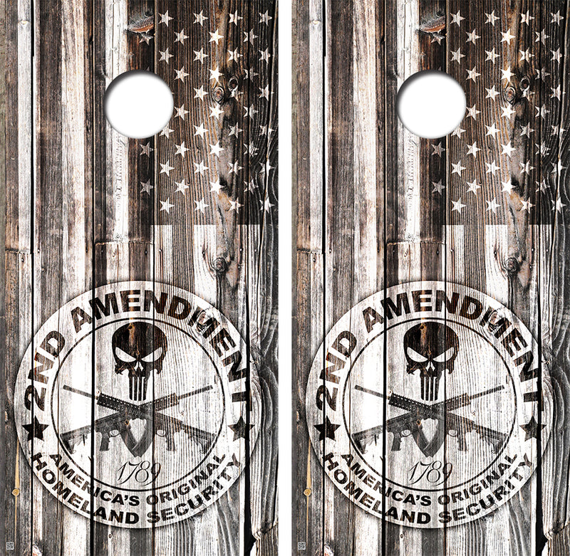 2nd Amendment Cornhole Design