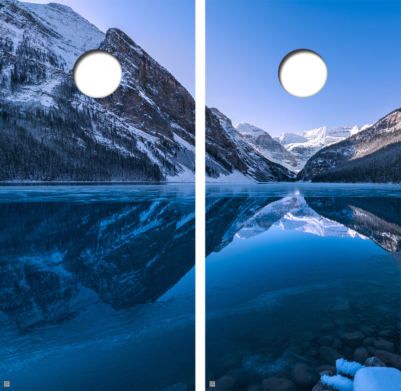 Wilderness Backdrop Cornhole Design