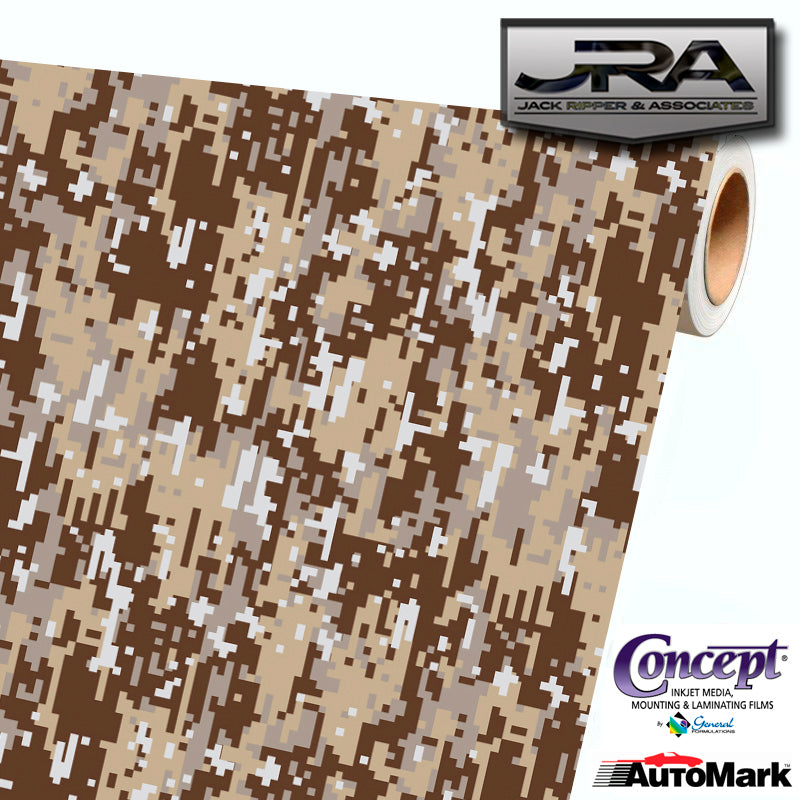 Desert Camouflage Vinyl Wrap with ADT 