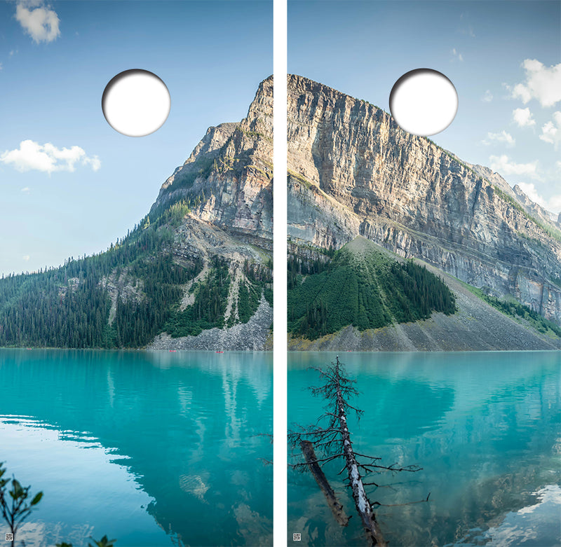 Wilderness Backdrop Cornhole Design