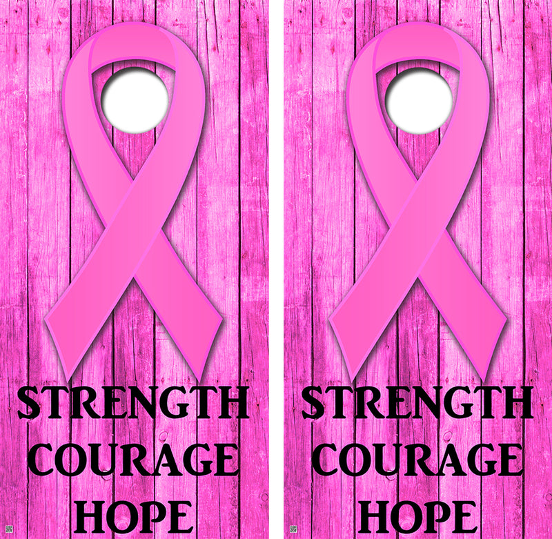 Strength Courage Hope Style Cornhole Design