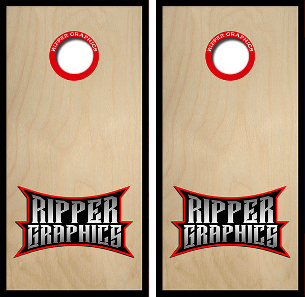 Ripper Graphics Cornhole Wrap Decal with Free Laminate Included