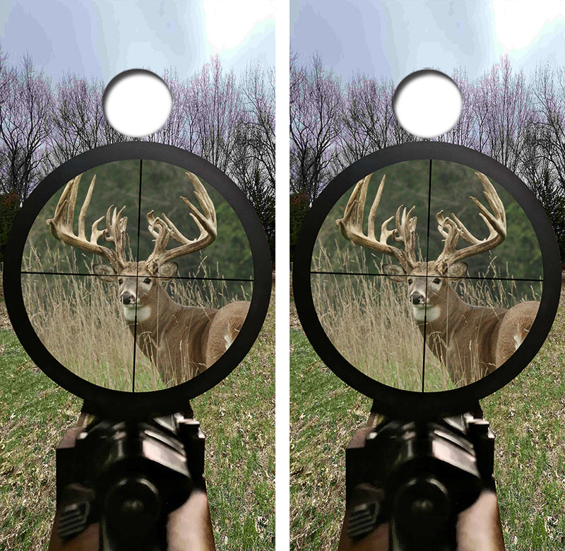 Hunting Monster Bucks Cornhole Design