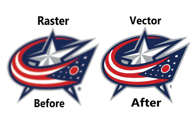 Raster to Vector Logo Redraw