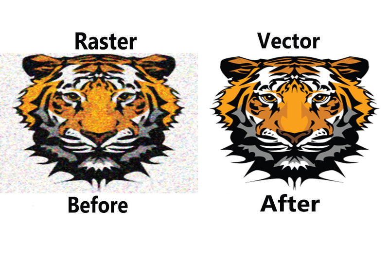 Raster to Vector Logo Redraw