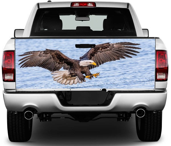 American Eagle Perforated Vinyl Rear Window Graphic Decal For Pickup Trucks – EZ CUT PRO, USA Made